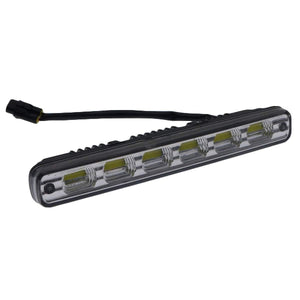 Planet Gates China / A    2 lines 2pcs White Universal DC 12V/24V COB LED Daytime Running Light Super Car DRL Lamp Installation Bracket Vehicles 12W E4