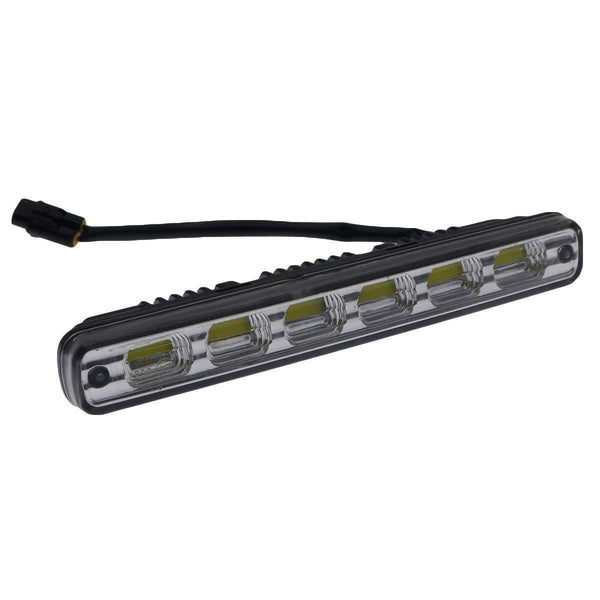 Planet Gates China / A    2 lines 2pcs White Universal DC 12V/24V COB LED Daytime Running Light Super Car DRL Lamp Installation Bracket Vehicles 12W E4