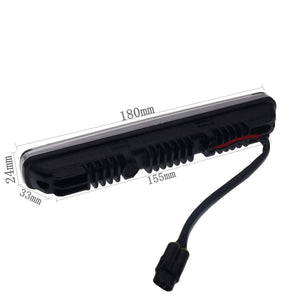 Planet Gates China / A    2 lines 2pcs White Universal DC 12V/24V COB LED Daytime Running Light Super Car DRL Lamp Installation Bracket Vehicles 12W E4