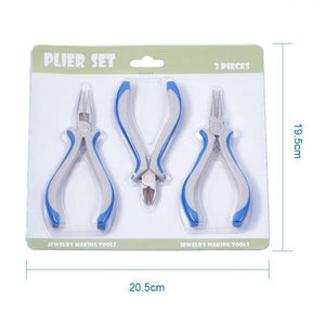 Planet Gates China / A set 3pcs Jewelry Pliers DIY Tool Sets Round Nose Plier Wire Cutter Pliers Bent Nose Side Cutting Pliers Jewelry Making Tools Carbon Steel