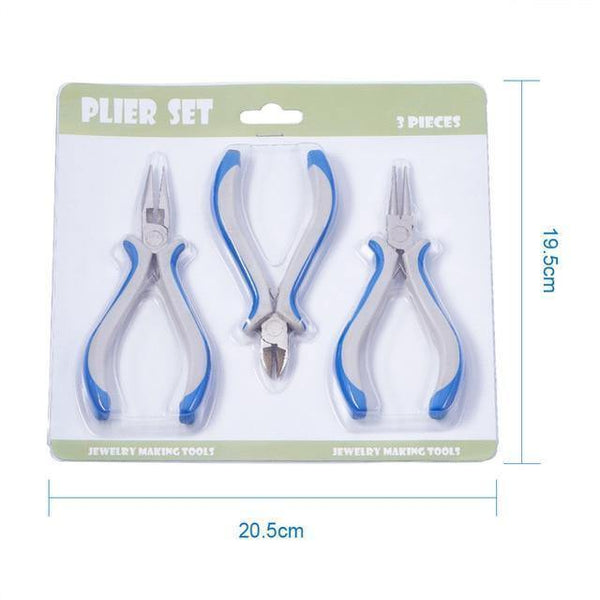 Planet Gates China / A set 3pcs Jewelry Pliers DIY Tool Sets Round Nose Plier Wire Cutter Pliers Bent Nose Side Cutting Pliers Jewelry Making Tools Carbon Steel