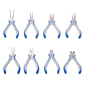 Planet Gates China / A set 8pcs Jewelry Pliers DIY Tool Sets Round Nose Plier Wire Cutter Pliers Bent Nose Side Cutting Pliers Jewelry Making Tools Carbon Steel