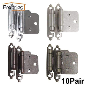 Planet Gates China / Antique Bronze Probrico 10 Pair Self Close Cabinet Door Hinge Kitchen Cupboard Flush Hinge Antique Furniture Hardware