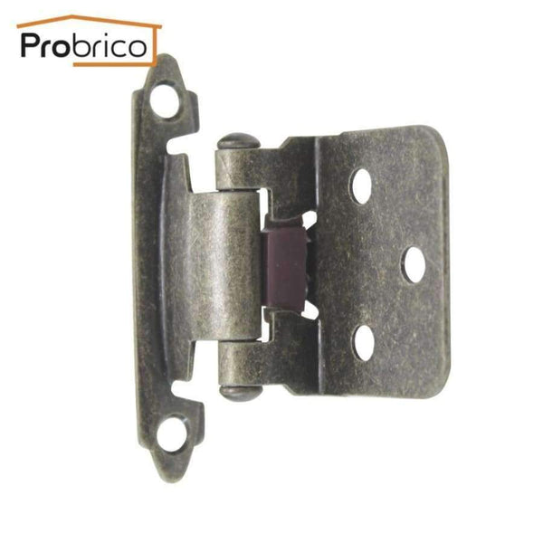 Planet Gates China / Antique Bronze Probrico 10 Pair Self Close Cabinet Door Hinge Kitchen Cupboard Flush Hinge Antique Furniture Hardware