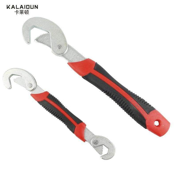 KALAIDUN Multi-Function 2pcs Universal Wrench  Adjustable Grip Wrench set 9-32mm ratchet wrench Spanner hand tools