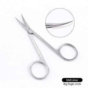 Planet Gates China / Big Ring Manicure Scissors Curved Tip Scissors Professional Stainless Steel Nail Dead Skin Remover Nail Clipper Salon Nail Tools
