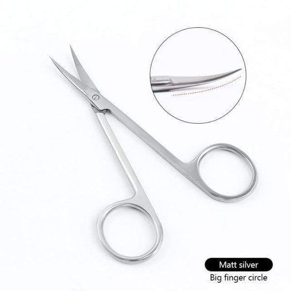Planet Gates China / Big Ring Manicure Scissors Curved Tip Scissors Professional Stainless Steel Nail Dead Skin Remover Nail Clipper Salon Nail Tools