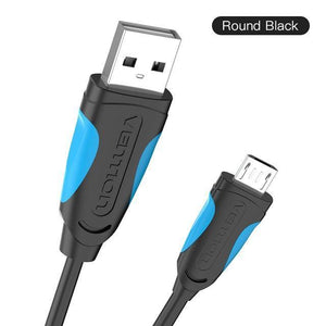 Planet Gates China / Black / 0.25m Vention Micro USB Cable Fast Charging Wire for Android Mobile Phone Data Sync Charger Cable 3M 2M 1M For Samsung HTC Xiaomi Sony