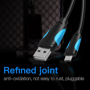 Planet Gates China / Black / 0.25m Vention Micro USB Cable Fast Charging Wire for Android Mobile Phone Data Sync Charger Cable 3M 2M 1M For Samsung HTC Xiaomi Sony
