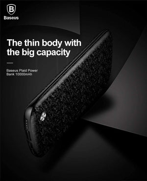 Planet Gates China / Black 10000mAh Baseus 10000mAh USB Power Bank 15mm Ultra Slim Powerbank Portable External Battery Charger For iPhone Mobile Phone Poverbank