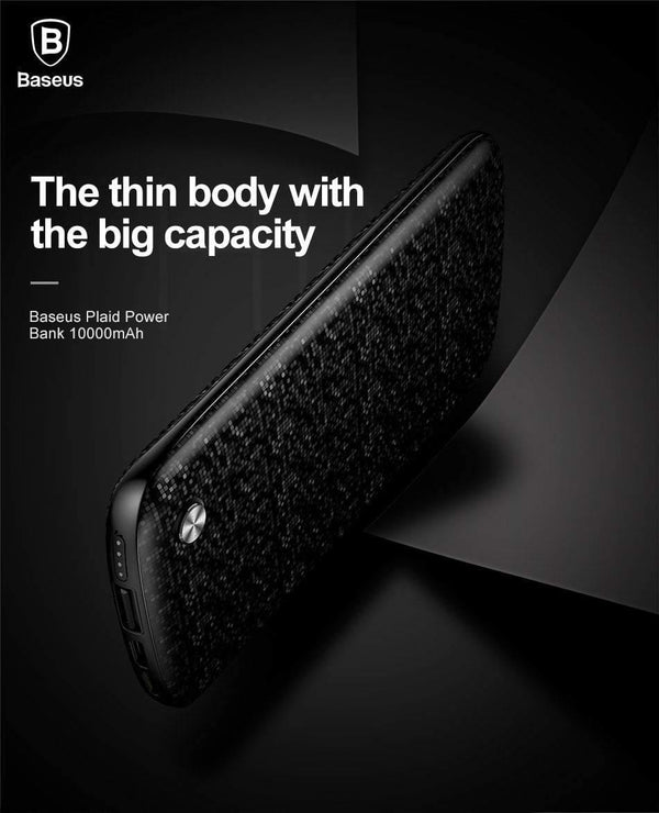 Planet Gates China / Black 10000mAh Baseus 10000mAh USB Power Bank 15mm Ultra Slim Powerbank Portable External Battery Charger For iPhone Mobile Phone Poverbank