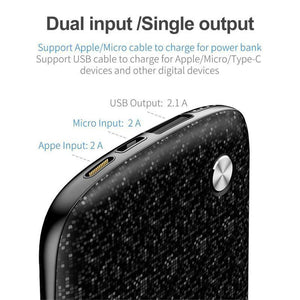 Planet Gates China / Black 10000mAh Baseus 10000mAh USB Power Bank 15mm Ultra Slim Powerbank Portable External Battery Charger For iPhone Mobile Phone Poverbank