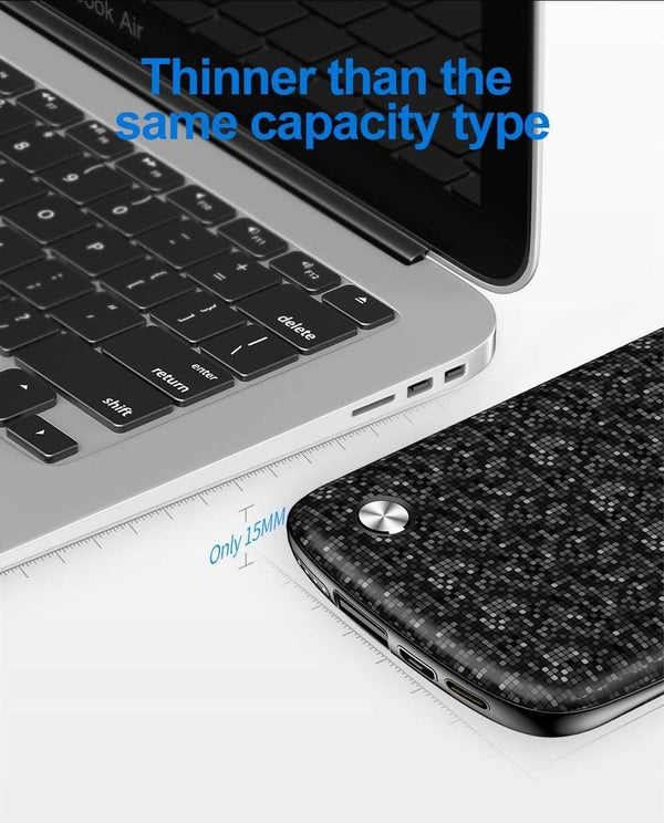 Planet Gates China / Black 10000mAh Baseus 10000mAh USB Power Bank 15mm Ultra Slim Powerbank Portable External Battery Charger For iPhone Mobile Phone Poverbank