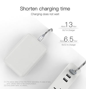 Planet Gates China / Black 10000mAh PZOZ Power Bank 10000mAh Dual USB Mobile Phone External Battery Fast Charge For iphone X xiaomi Portable Charger mini PowerBank