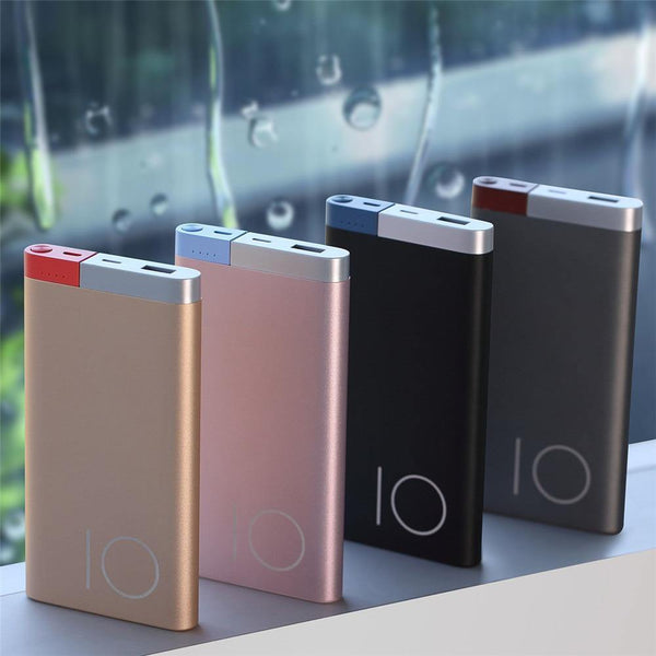 Planet Gates China / Black 10000mah ROCK 10000mAh Power Bank Portable Phone Charger Powerbank For iPhone 7 6  for Xiaomi 6 External Battery with Dual Input Ports
