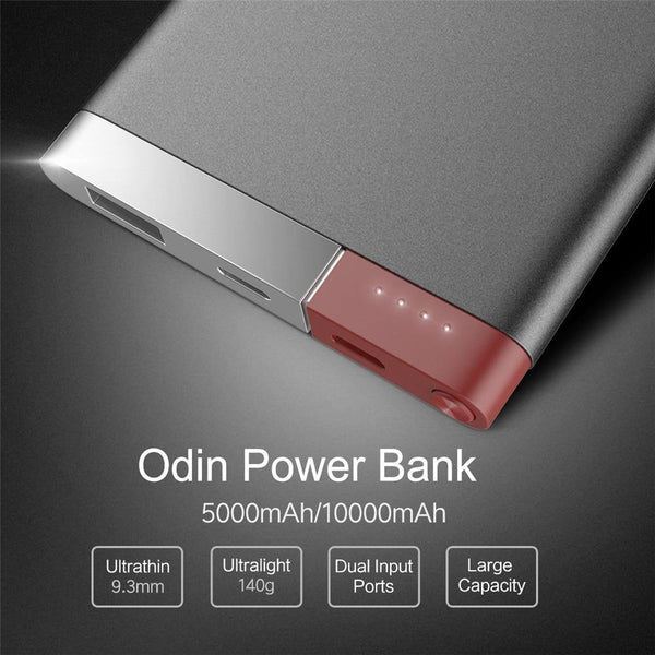 Planet Gates China / Black 10000mah ROCK 10000mAh Power Bank Portable Phone Charger Powerbank For iPhone 7 6  for Xiaomi 6 External Battery with Dual Input Ports