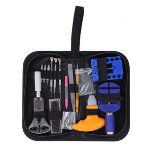 Planet Gates China / Black 144Pcs Watch Tools Watch Opener Repair Tool Kit Clock Repair Tool Kit Case Opener Link Watch Pin Remover Set Spring Bar Factory