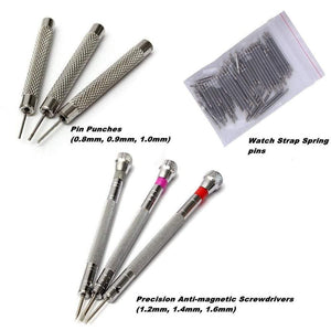 144Pcs Watch Tools Watch Opener Repair Tool Kit Clock Repair Tool Kit Case Opener Link Watch Pin Remover Set Spring Bar Factory - Planet Gates