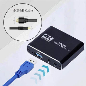 Planet Gates China / Black andHDMI Cable Video Capture Card for Live Streaming 1080P 4K USB3.0 HDMI Video Capture Card Switch Game for PS4 Xbox Recording Box