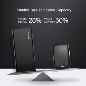 Planet Gates China / Black Baseus 10000mAh Power Bank For iPhone Samsung Mini Portable Poverbank USB Charger Mobile Phone External Battery Pack Powerbank