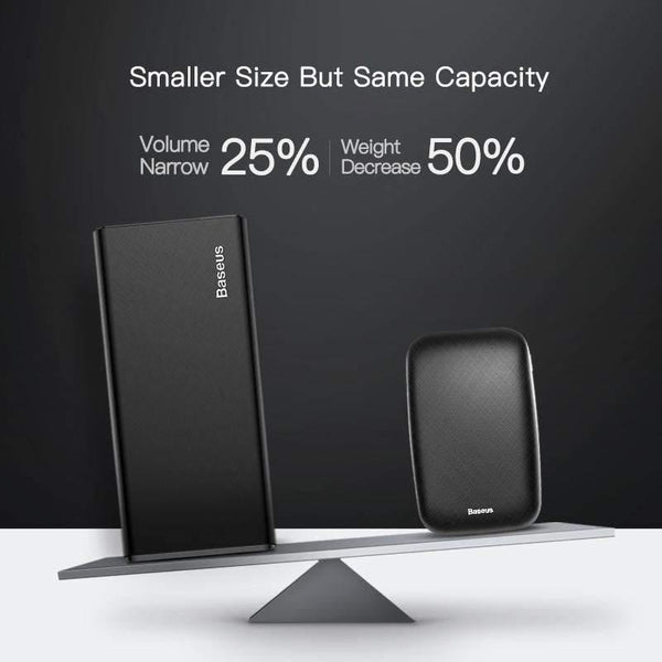 Planet Gates China / Black Baseus 10000mAh Power Bank For iPhone Samsung Mini Portable Poverbank USB Charger Mobile Phone External Battery Pack Powerbank