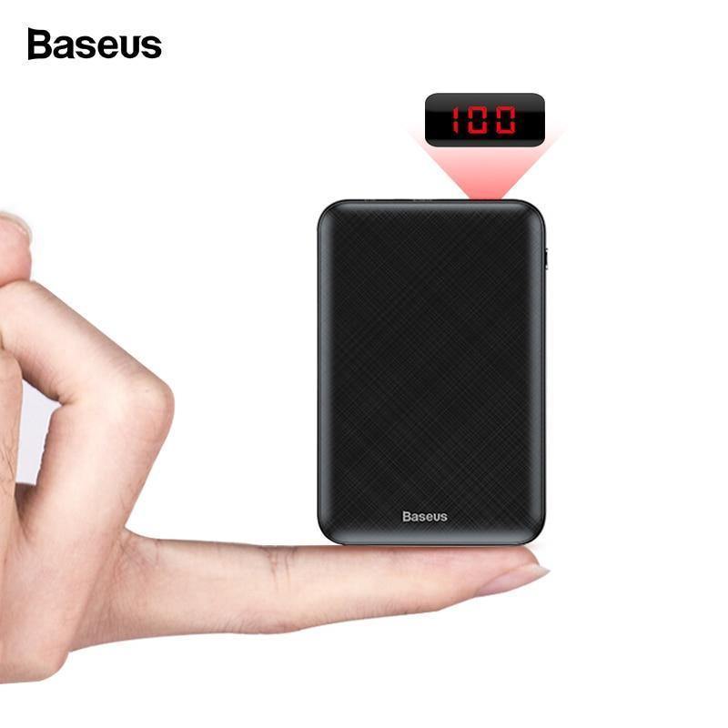 Planet Gates China / Black Baseus 10000mAh Power Bank Portable USB C PD Charging Charger 10000 mAh Powerbank For iPhone Xiaomi External Battery Poverbank