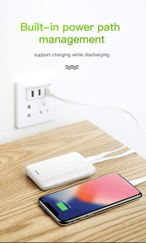 Planet Gates China / Black Baseus 10000mAh Power Bank Portable USB C PD Charging Charger 10000 mAh Powerbank For iPhone Xiaomi External Battery Poverbank