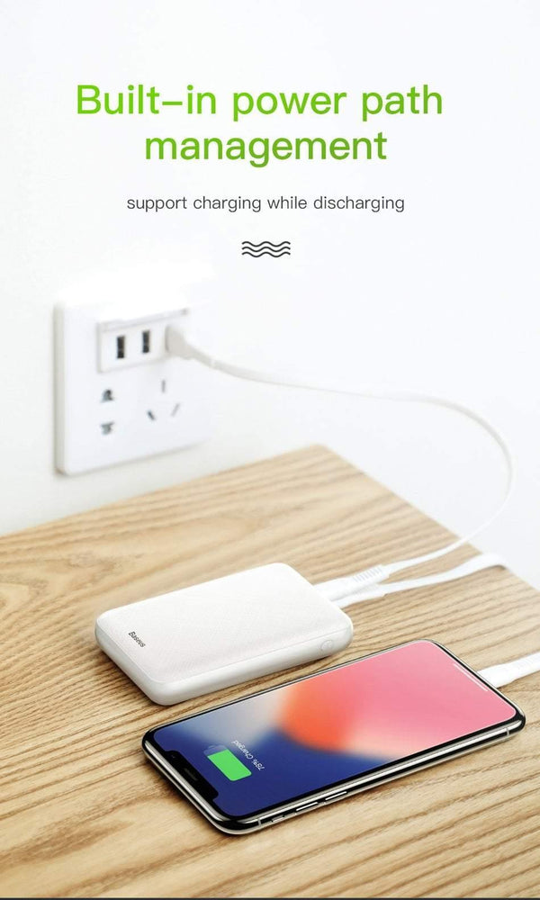 Planet Gates China / Black Baseus 10000mAh Power Bank Portable USB C PD Charging Charger 10000 mAh Powerbank For iPhone Xiaomi External Battery Poverbank