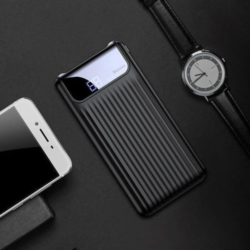 Planet Gates China / Black Baseus 10000mAh QC3.0 Quick Charge Power Bank For iPhone Samsung S9 S9 Plus Note 9 Xiaomi PowerBank USB Fast Charging Power Bank