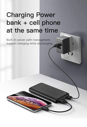 Planet Gates China / Black Baseus 20000mAh Power Bank For iPhone Huawei Xiaomi mi 20000 mAh USB C PD Charging Powerbank External Battery Charger PoverBank