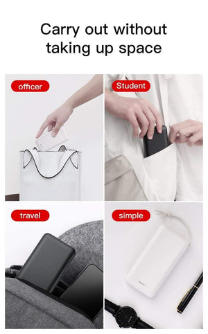 Planet Gates China / Black Baseus 20000mAh Power Bank For iPhone Huawei Xiaomi mi 20000 mAh USB C PD Charging Powerbank External Battery Charger PoverBank