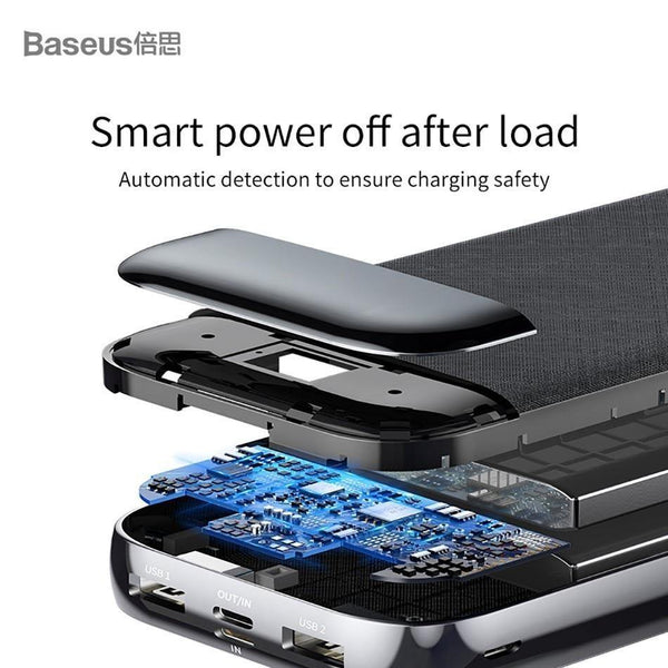 Planet Gates China / Black Baseus 20000mAh Power Bank For iPhone Xiaomi Portable 20000 mAh Powerbank External Battery USB C PD Charging Charger Poverbank