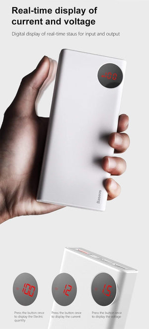 Planet Gates China / Black Baseus 20000mAh Power Bank USB C PD Quick Charge 3.0 20000 mAh Pover Poverbank For Huawei Xiaomi External Battery Pack Powerbank