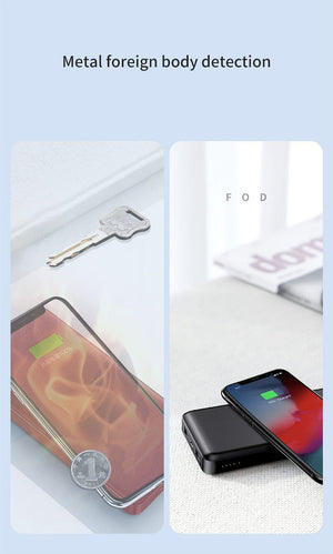 Planet Gates China / Black Baseus Qi Wireless Charger Power Bank 10000mAh 10000 mAh Poverbank External Battery Wireless Charging Powerbank For Mobile Phone