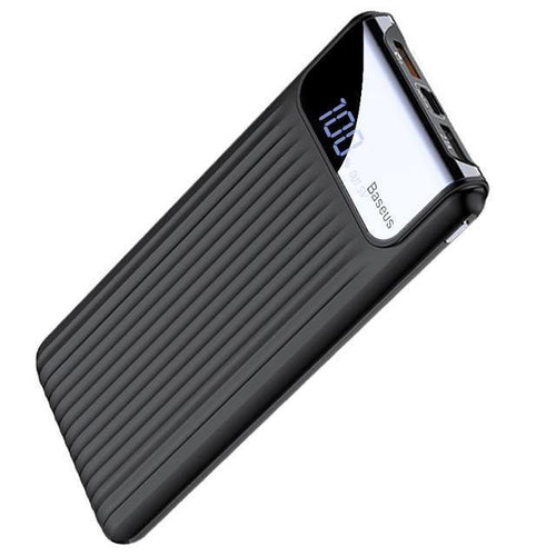 Planet Gates China / Black Baseus Quick Charge 3.0 10000mAh Power Bank LCD 10000 mAh Powerbank External Battery Charger For Mobile Phone Pover Poverbank