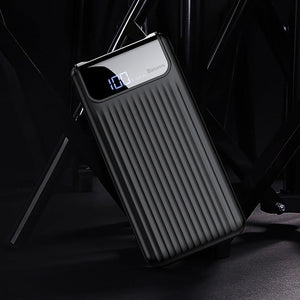Planet Gates China / Black Baseus Quick Charge 3.0 10000mAh Power Bank LCD 10000 mAh Powerbank External Battery Charger For Mobile Phone Pover Poverbank