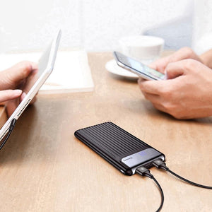 Planet Gates China / Black Baseus Quick Charge 3.0 10000mAh Power Bank LCD 10000 mAh Powerbank External Battery Charger For Mobile Phone Pover Poverbank