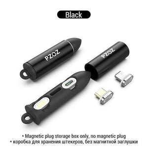 Planet Gates China / Black Box NO Plug / 1m PZOZ Magnetic Cable Fast Charging data Phone LED USB Cables Charger For iphone Xs Max Xr X 8 7 6 plus 6s 5 5s se ipad mini cord