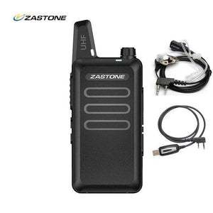 Planet Gates China / black cable headset Zastone X6 UHF 400-470MHz MINI Radio Handheld Two-Way Communication Equipment Portable Walkie Talkie With headset Cable ZT-X6