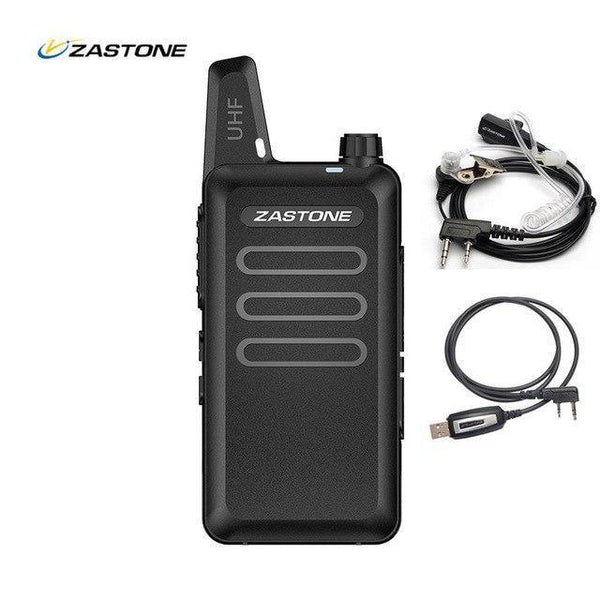 Planet Gates China / black cable headset Zastone X6 UHF 400-470MHz MINI Radio Handheld Two-Way Communication Equipment Portable Walkie Talkie With headset Cable ZT-X6