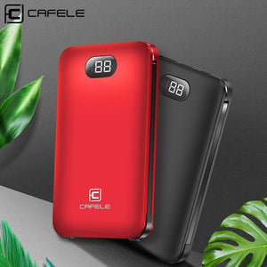 Planet Gates China / black CAFELE 8000mAh Dual USB Power Bank Built-in Output External Battery Charging For iPhone Samsung Huawei Xiaomi LED Display