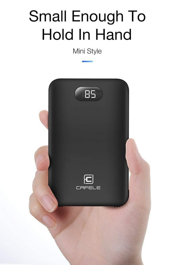 Planet Gates China / black CAFELE 8000mAh Dual USB Power Bank Built-in Output External Battery Charging For iPhone Samsung Huawei Xiaomi LED Display
