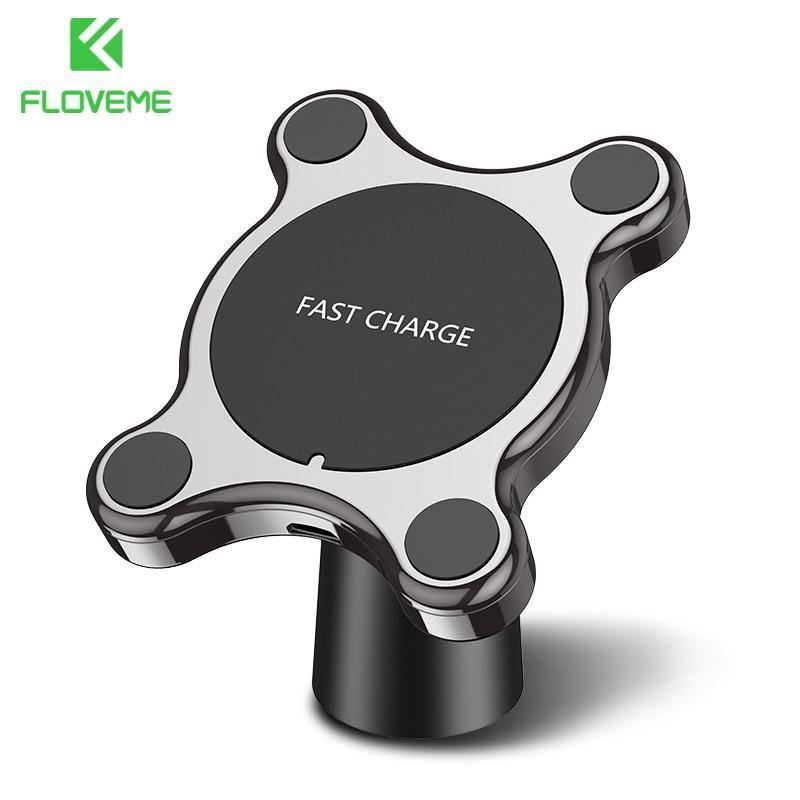 Planet Gates China / Black Car Mount Qi Wireless Charger For Samsung Galaxy S9 Note 9 Wireless Charging Car Phone Holder Stand For iPhone XS MAX X