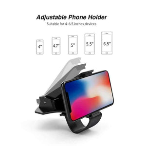 Planet Gates China / Black Dashboard Car Phone Holder for iPhone X Adjustable Clip Mount Holder Mobile Phone Holder Stand for Samsung GPS Car Cradle