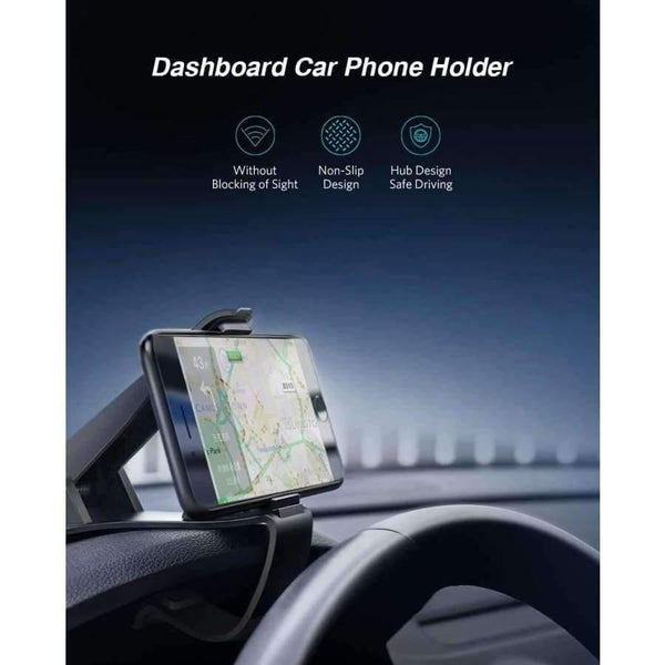 Planet Gates China / Black Dashboard Car Phone Holder for iPhone X Adjustable Clip Mount Holder Mobile Phone Holder Stand for Samsung GPS Car Cradle