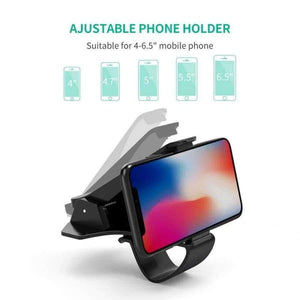 Planet Gates China / Black Dashboard Car Phone Holder for iPhone X Adjustable Clip Mount Holder Mobile Phone Holder Stand for Samsung GPS Car Cradle