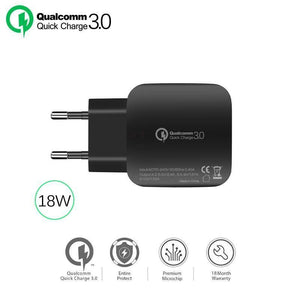 Planet Gates China / Black / EU Suntaiho Qualcomm Quick Charge 3.0 USB Phone Charger Quick USB Charger Travel Wall Charger Adapter for iPhone/Samsung/Xiaomi