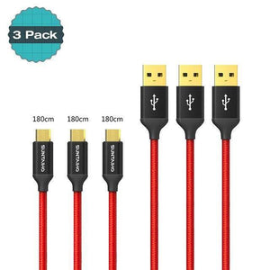 Planet Gates China / Black for Android [3 PACK]Micro USB Cable 5V2.5A Fast Charging Cable Suntaiho Nylon Braid USB Cable Data Charger Cable for Samsung Xiaomi LG Phone