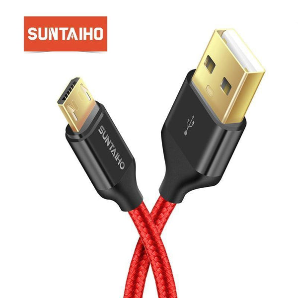 Planet Gates China / Black for Android / 90CM Micro USB Cable for Samsung Galaxy Suntaiho 5V2.5A Metal Nylon Braided Wire USB Charger Sync Data Cable for Xiaomi Sony Phones
