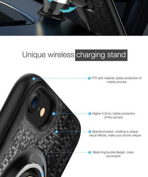 Planet Gates China / Black / for iPhone 6 6S Suntaiho Wireless Car Charger Magnetic phone case charger for iPhone 6s Plus Fast Charging Wireless Magnetic Charging Phone7plus